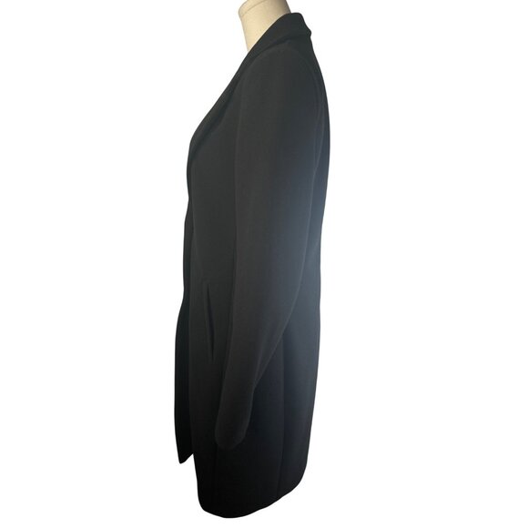 ZARA Womens Small Black Coat Long Length 2 Button NWOT - Picture 9 of 14